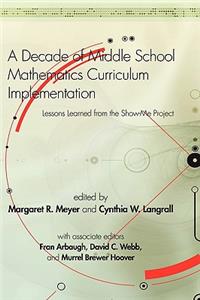 A Decade of Middle School Mathematics Curriculum Implementation