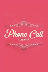 Phone Call Log Book