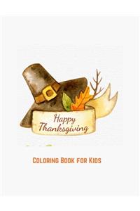 Happy Thanksgiving Coloring Book for Kids
