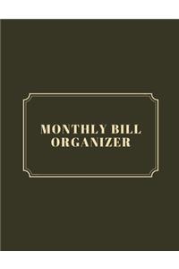 31 day Monthly Bill Organizer Family Budget Planner