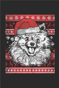 Ugly Christmas - Pomeranian: Graph Paper Journal (6" X 9" - 120 Pages/ 5 Squares per inch) - Ugly Christmas Gift and Holiday Planner For Women, Men, Teens And Kids