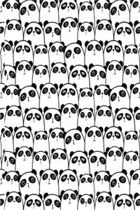 Notizbuch Ein Haufen süßer Pandas