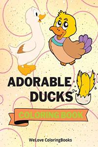 Adorable Ducks Coloring Book