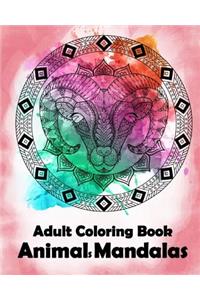 Adult Coloring Book Animals Mandalas by Bee Book