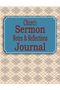 Church Sermon Notes & Reflections Journal