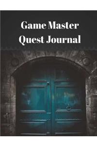 Game Master Quest Journal