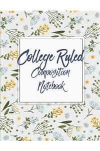 College Ruled Composition Notebook