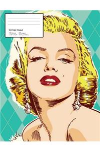 Pop Art Marilyn Monroe College Composition Notebook