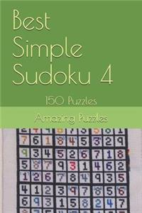 Best Simple Sudoku 4: 150 Puzzles