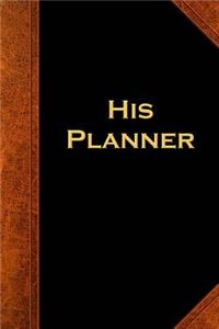 2019 Weekly Planner for Men His Planner Vintage Style