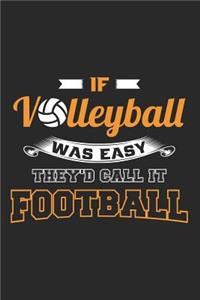 If Volleyball Was Easy They'd Call It Football