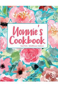 Nonnie's Cookbook Teal Pink Wildflower Edition