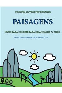 Livro para colorir para crianças de 7+ anos (Paisagens )