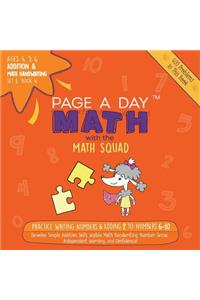 Addition & Math Handwriting Book 4: Legible Math Handwriting & Adding 2 to Numbers 6-10