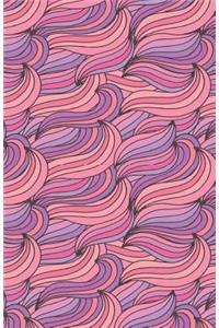 Journal Notebook Abstract Waves Pinks