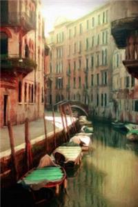 An Alley in Venice - Lined Notebook with Margins