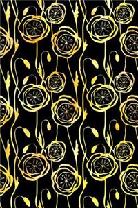 Journal Notebook Scribbly Watercolor Flowers Pattern 5
