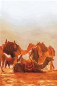 Camel Trek - Lined Notebook with Margins