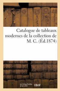Catalogue de Tableaux Modernes de la Collection de M. C.