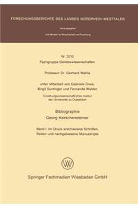 Bibliographie Georg Kerschensteiner