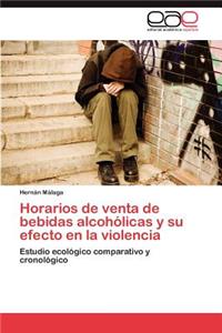 Horarios de Venta de Bebidas Alcoholicas y Su Efecto En La Violencia