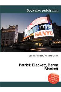 Patrick Blackett, Baron Blackett
