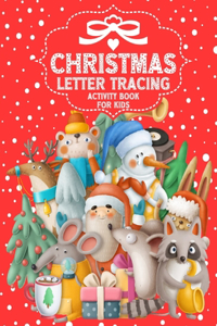 Christmas Letter Tracing Activity Book for Kids