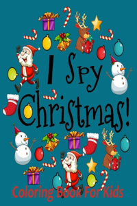 I spy christmas coloring book for kids