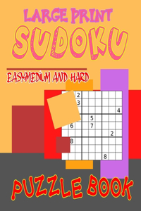Large Print Sudoku Easy, Medium and Hard