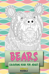 Mandala Colouring Book for Adults - Animals - Bears