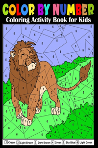 Color by Number Coloring Activity Book for Kids