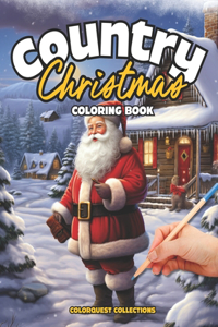 Country Christmas Coloring Book