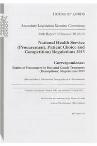 30th report of session 2012-13