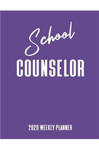 School Counselor 2020 Weekly Planner