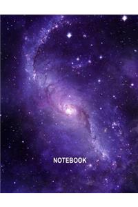 Notebook. Galaxy Cover. Composition Notebook. College Ruled. 8.5 x 11. 120 Pages.