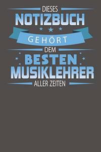 Dieses Notizbuch gehört dem besten Musiklehrer aller Zeiten