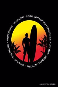 Mexico Surf Fan Notebook