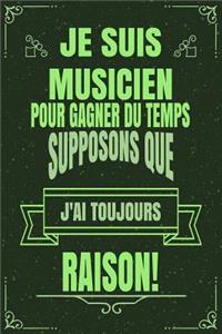 Je Suis Musicien Pour Gagner Du Temps Supposons Que j'Ai Toujours Raison!