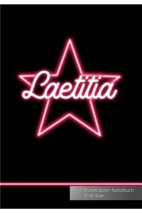 Laetitia Punktraster Notizbuch Pink Star