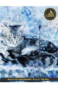 Meow Covers Bullet Dot Grid Journal - 8.5 X 11 - 100 Sites