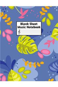 Blank Sheet Music Notebook