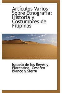 Articulos Varios Sobre Etnografia