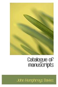 Catalogue of Manuscripts