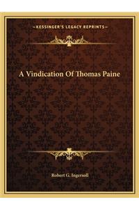 Vindication of Thomas Paine