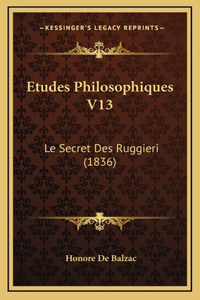 Etudes Philosophiques V13