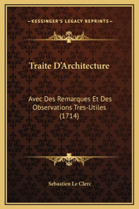 Traite D'Architecture