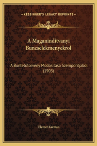 A Maganinditvanyi Buncselekmenyekrol