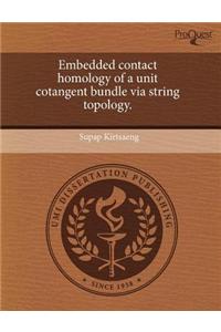 Embedded Contact Homology of a Unit Cotangent Bundle Via String Topology