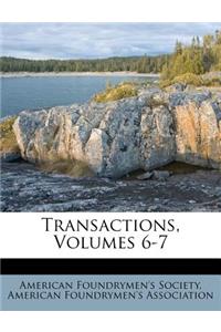 Transactions, Volumes 6-7