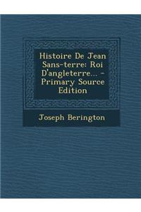 Histoire De Jean Sans-terre